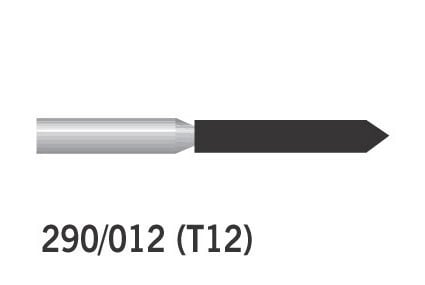 Diamond Burs Cylindrical Pointed FG No. 290/012 T12 Medium 290-012M (879) 