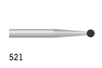 Diamond Burs Round FG No. 521 521 Medium 001-012M (801) 