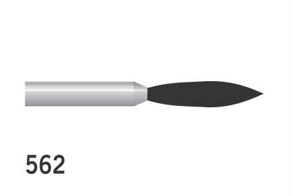 Diamond Burs Flame FG No. 562 Ultra Fine 562 Ultra Fine 249-016SXF (862) 