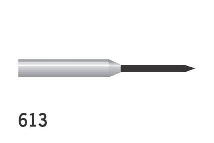 Diamond Burs Cylindrical Pointed FG No. 613 613 Medium 130-012SM (885) 