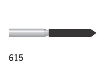 Diamond Burs Cylindrical Pointed FG No. 615 615 Medium 130-015M (885) 