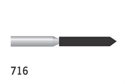 Diamond Burs Cylindrical Pointed FG No.716 716 Medium 289-012SM (878) 
