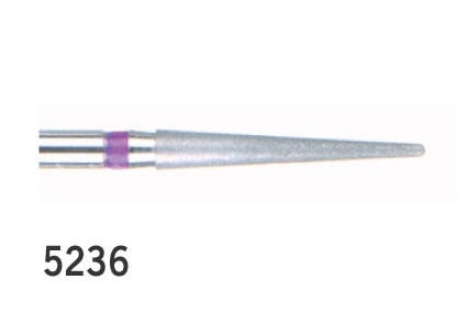 BluWhite Diamond Finishing Burs Tapered Cylinder Round End FG 5236 Ultra Fine 016 