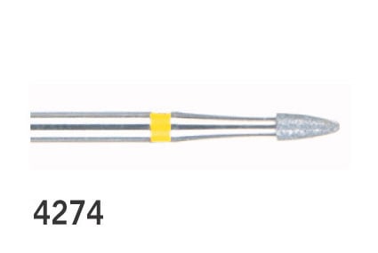 BluWhite Diamond Finishing Burs Bullet FG 4274 Fine 014 