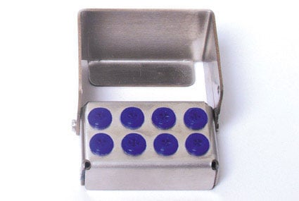PlugIn Bur Holder 8 Holes Blue 