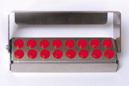 PlugIn Bur Holder 16 Holes Red 