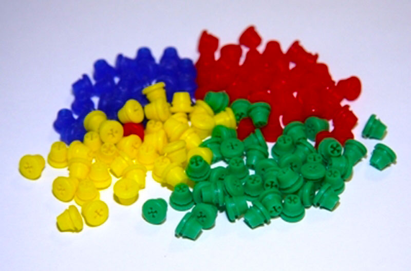 PlugIn Bur Holder Silicone Plugs Red 