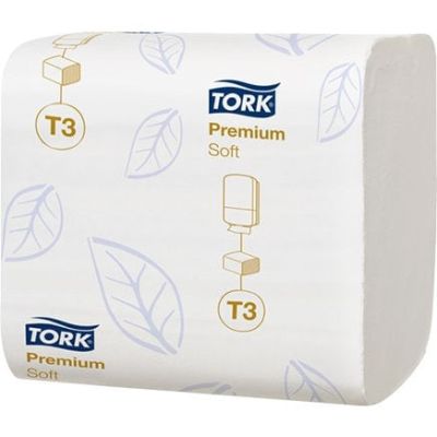 Tork Premium T3 Soft Folded White Toilet Paper 2ply 30 packs - 114273