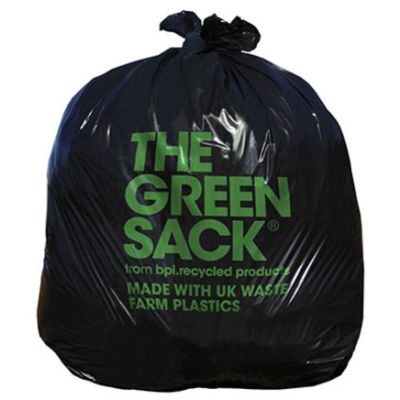 CleanWorks Black Sack Bin Bag 15KG+ CHSA (Case of 200)