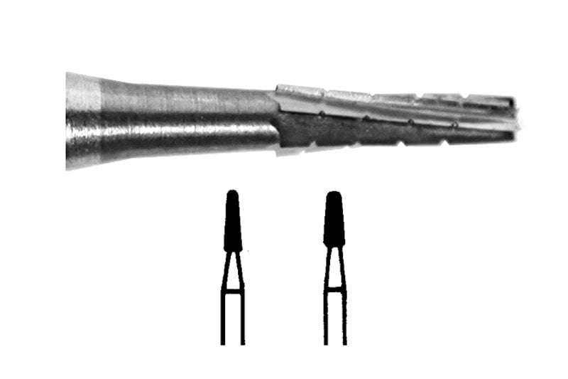 Tungsten Carbide Burs Taper Fissure Cross Cut HP 702 016 