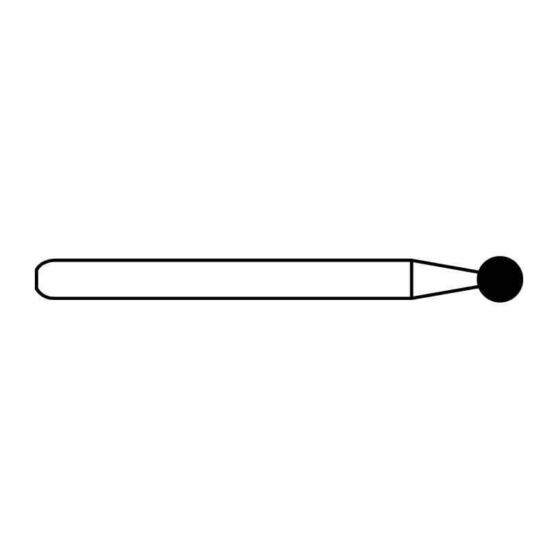 Tungsten Carbide Burs Round Finishing FG (FG 7006) 6 018 