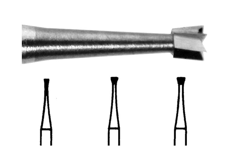 Tungsten Carbide Burs Inverted Cone Plain Cut FG 37 014 