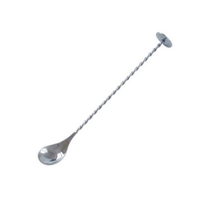 Stainless steel bar spoon with masher