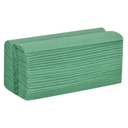 C-Fold Hand Towel 1 ply, Green - Recycled Paper 