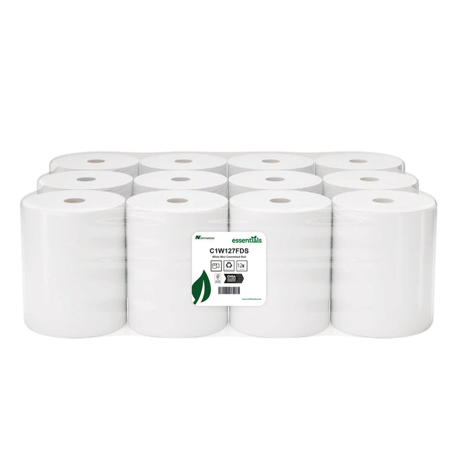 White Centrefeed Roll, 1 Ply 