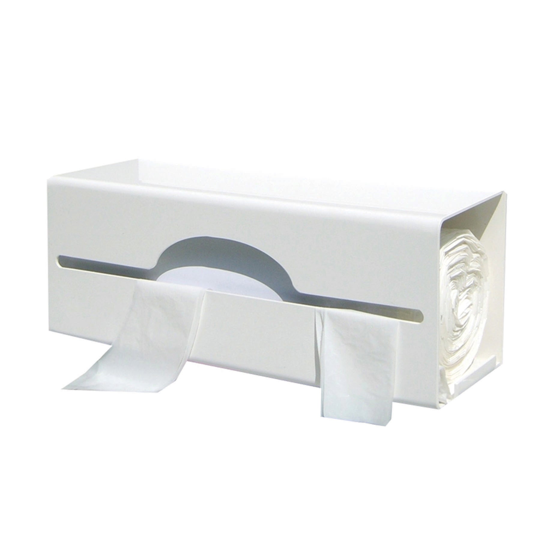Apron Dispenser Single for 14" Roll - White 