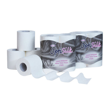 Toilet Tissue Rolls 2 ply, White 