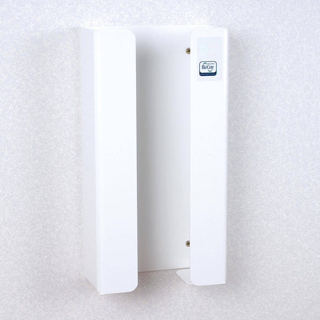 Antimicrobial Bib Dispenser for Bib with Collection Pocket 