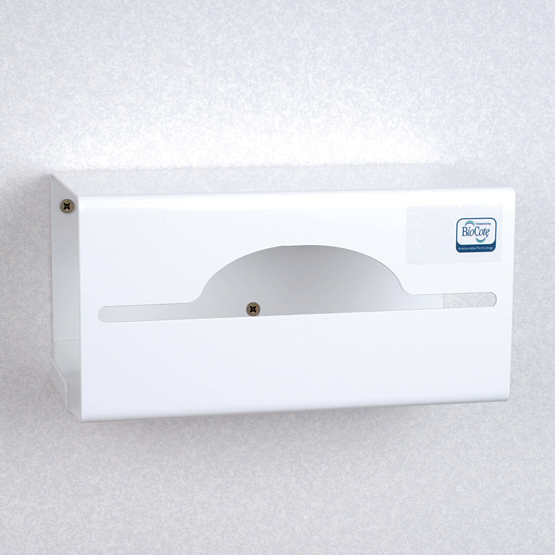 Antimicrobial Bib Dispenser for Disposable Standard Roll Bib 