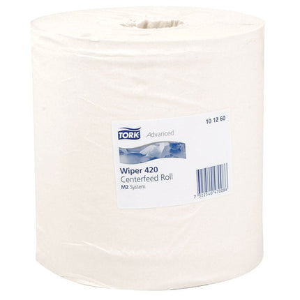 Wiper Rolls M-Tork Plus (9â€) - 2 ply, White (101260) 