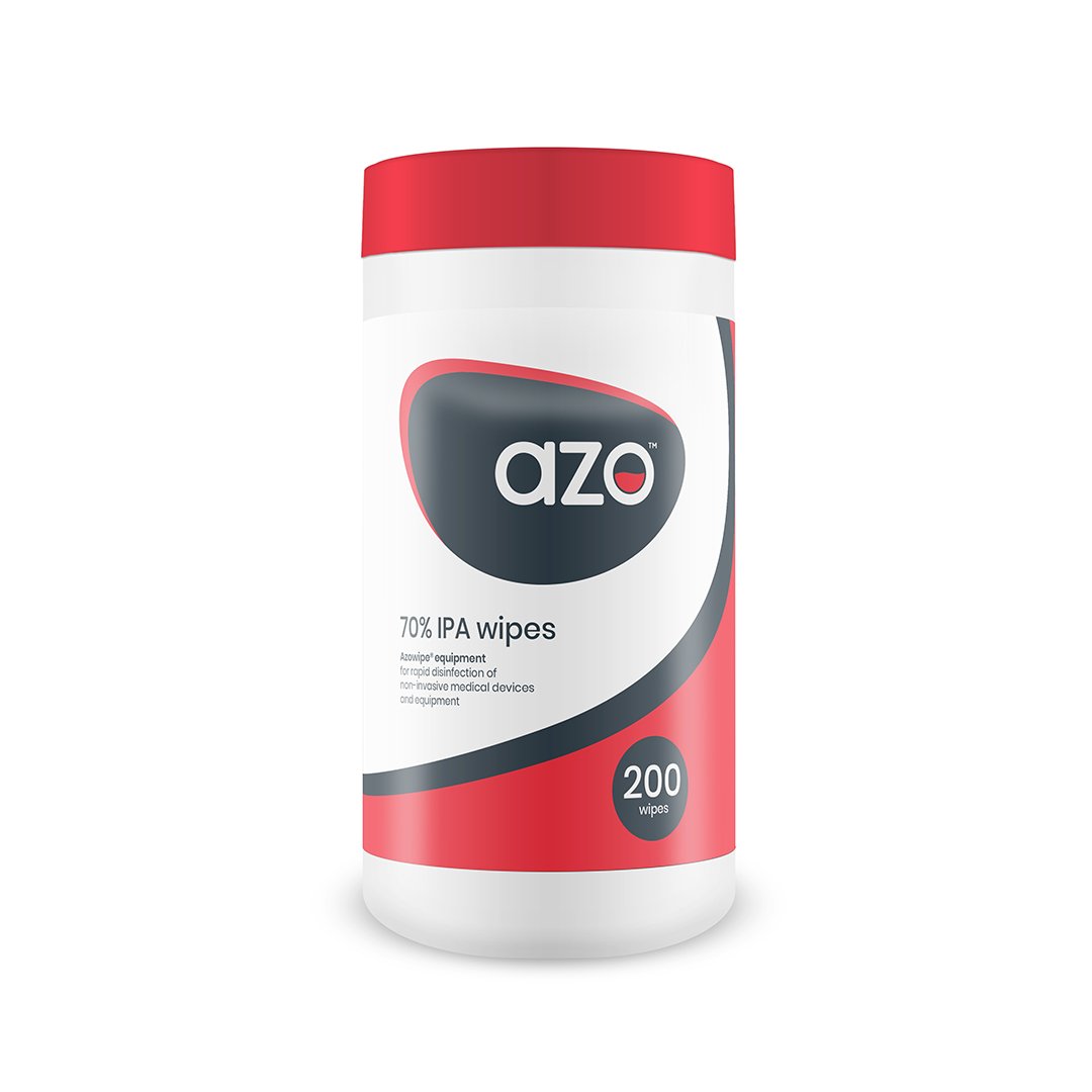 AzoWipe Equipment 70% IPA Disinfectant Wipes Size: 200 x 200mm 