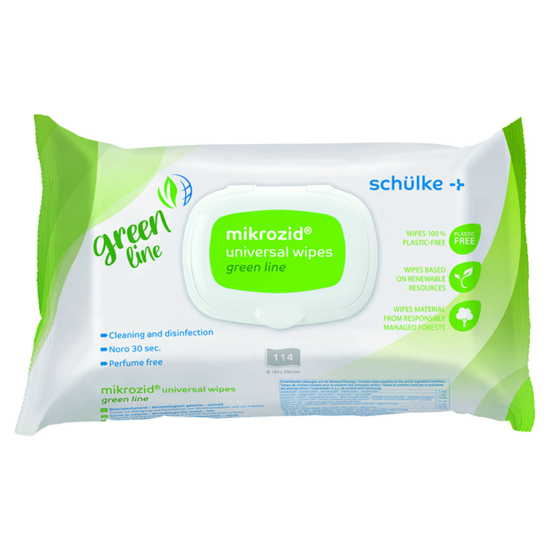 Mikrozid Universal Wipes Green Line 