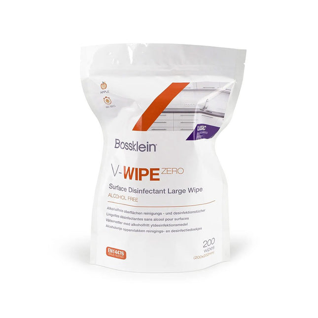 V-Wipe Zero Alcohol-Free Surface Disinfectant Large Wipe Refill 