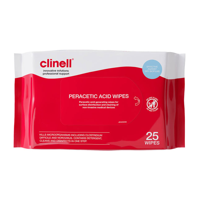 Clinell Peracetic Acid Wipes 