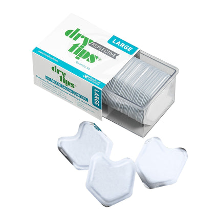 Reflective Dry Tips Large, Silver 