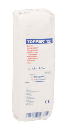Topper 12 Swabs (Non-Sterile) 7.5cm  x 7.5cm 