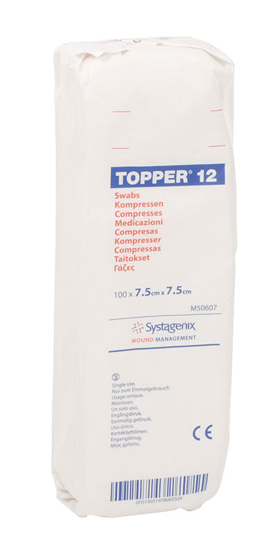 Topper 12 Swabs (Non-Sterile) 7.5cm  x 7.5cm 
