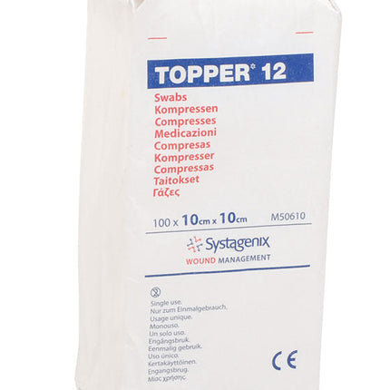 Topper 12 Swabs (Non-Sterile) 10cm x 10cm 