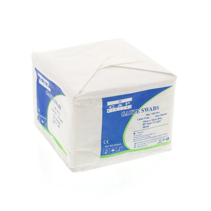 Gauze Swabs (Non-sterile) 10cm x 10cm, 8 ply 