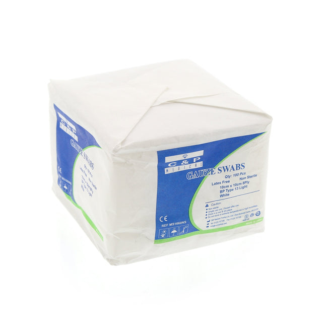 Gauze Swabs (Non-sterile) 10cm x 10cm, 8 ply 