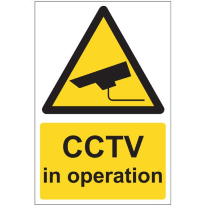 CCTV IN OPERATION PVC Sign