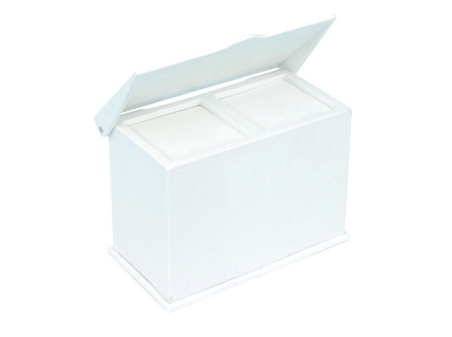 Double Gauze/Swab Dispenser White 