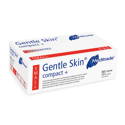 Gentle Skin compact+ Latex Gloves Powder Free Small 