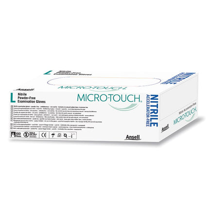 Micro-Touch Nitrile Accelerator Free Examination Gloves Large 