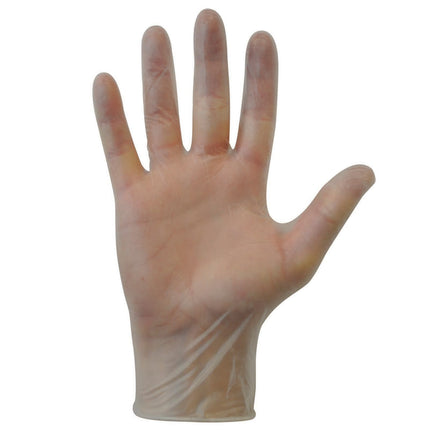 Clear Vinyl Examination Gloves Powder Free Small 