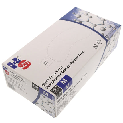 Clear Vinyl Examination Gloves Powder Free Medium 