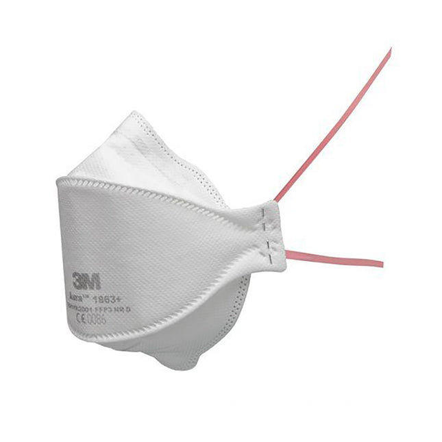 3M Aura Disposable Respirator, FFP3, Type IIR 1863+ 