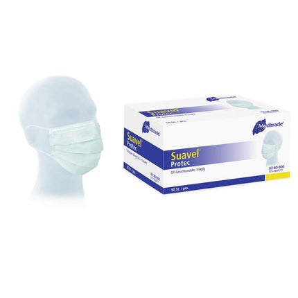 Suavel Protec Type IIR Face Masks 3ply Ear Loop 