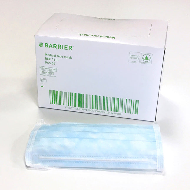Barrier Medical Face Mask Splash Resistant Tie-on - Type IIR 