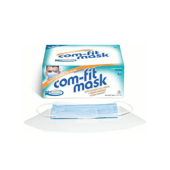 Com-Fit Super High Filtration Mask with Shield - Ear Loop 