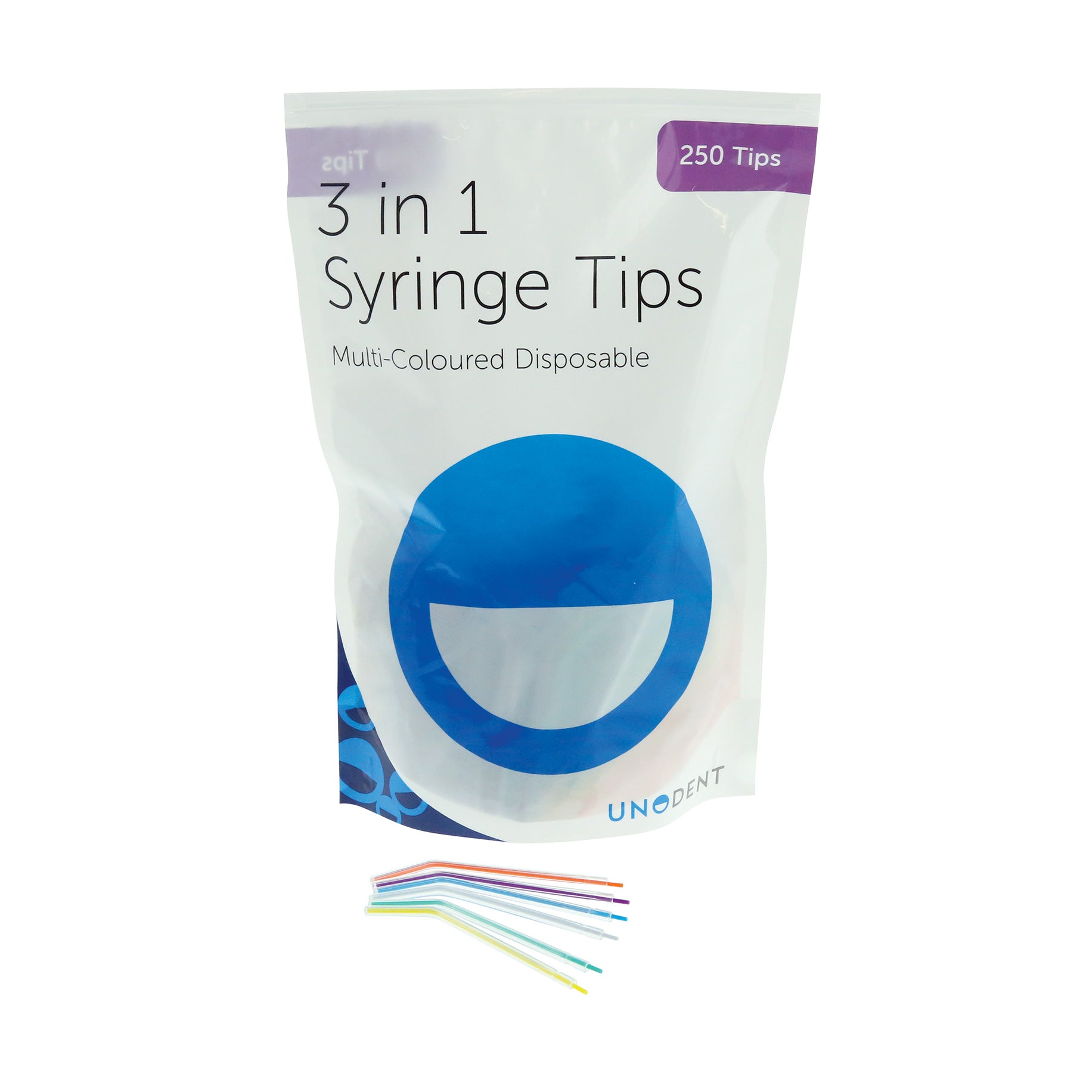 Disposable Multi-Colour 3 in 1 Syringe Tips 