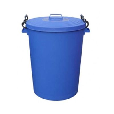 Trojan 110 Litre Heavy Duty Coloured Clip Lid Dustbins in Blue