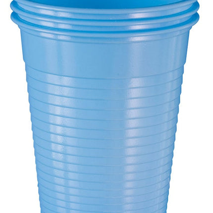 Plastic Cups Squat 180ml Light Blue 