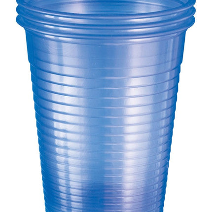 Plastic Cups Squat 180ml Aqua Blue 