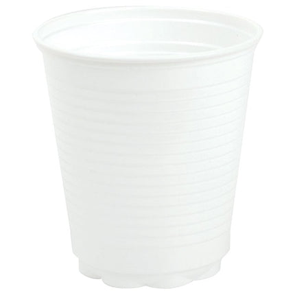 Plastic Cups Squat 180ml White 