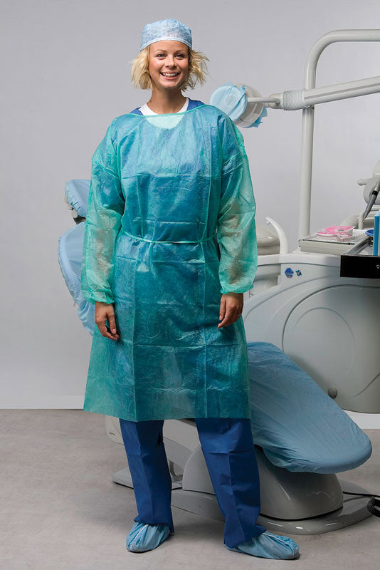 Disposable Surgical Gowns - Sterile One Size, with elasticated wrists (22.D1004.00) 